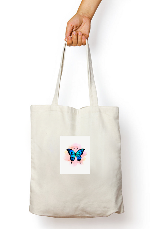 Unisex White Tote Bag - Standard Non-Zipper Design