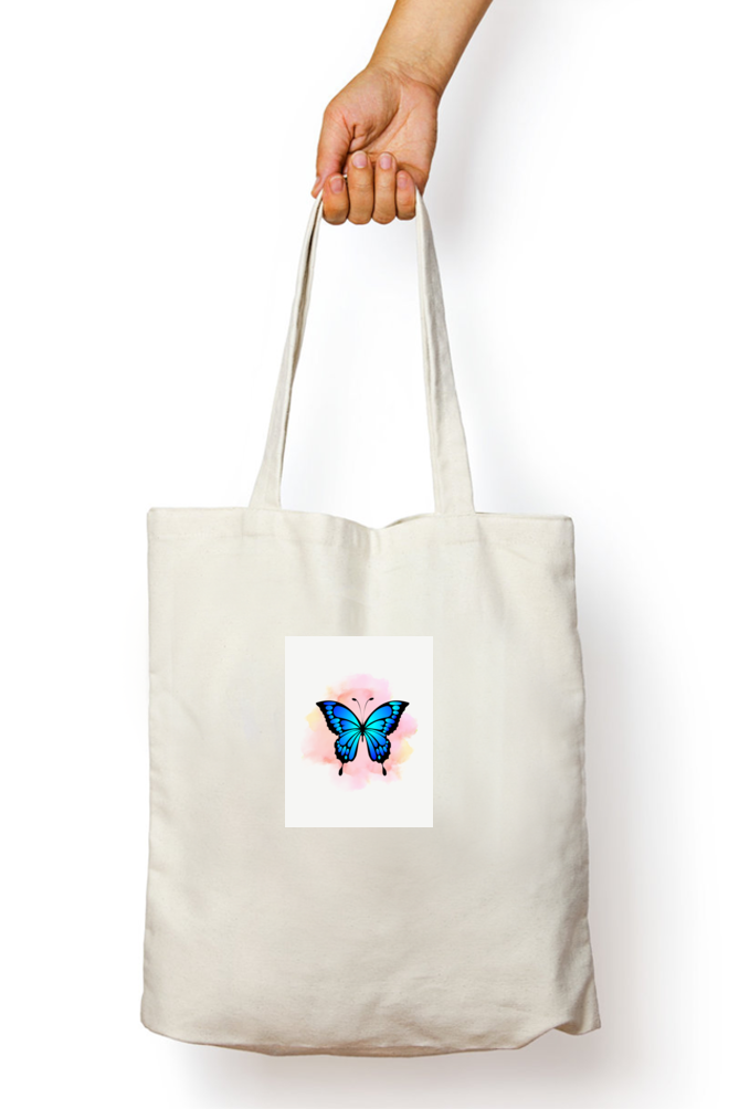 Unisex White Tote Bag - Standard Non-Zipper Design