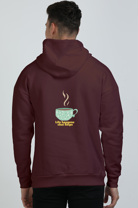 Unisex Oversized Hooded Sweatshirt - Cozy Comfort for Chai Lovers