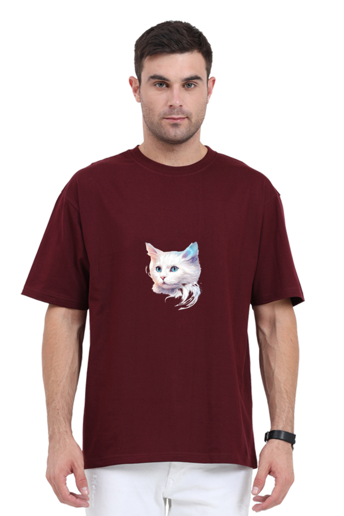 Unisex Oversized Classic T-Shirt – Glow in the Dark for Cat Lovers