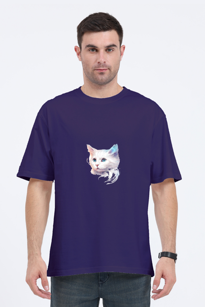 Unisex Oversized Classic T-Shirt – Glow in the Dark for Cat Lovers