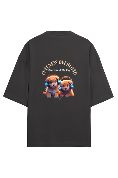 Unisex Terry Oversized T-Shirt - A Cozy Essential for Dog Lovers