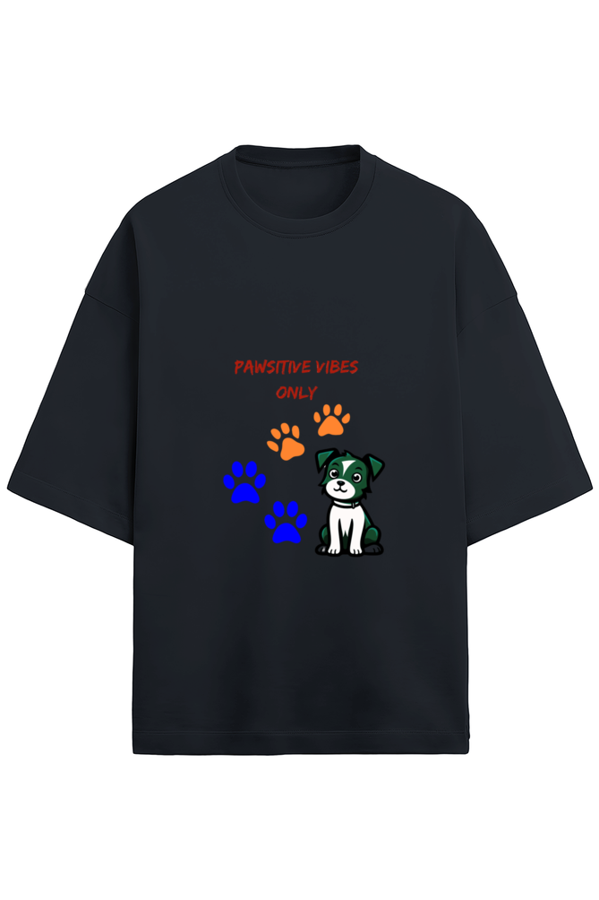 Unisex Terry Oversized T-Shirt - Perfect for Dog Lovers| Black and Navy Blue