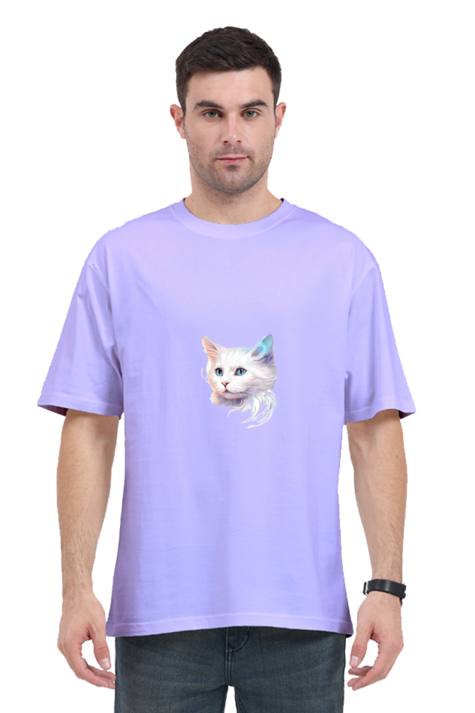 Unisex Oversized Classic T-Shirt – Glow in the Dark for Cat Lovers