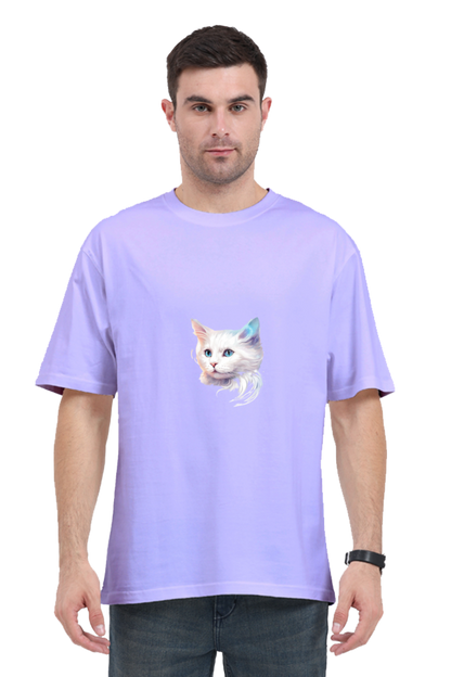 Unisex Oversized Classic T-Shirt – Glow in the Dark for Cat Lovers