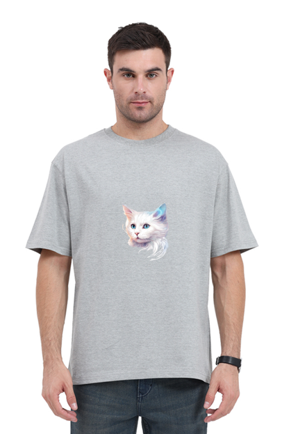 Unisex Oversized Classic T-Shirt – Glow in the Dark for Cat Lovers