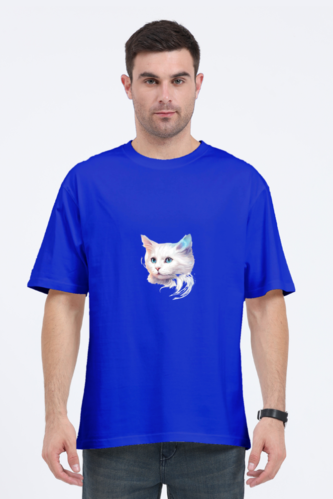 Unisex Oversized Classic T-Shirt – Glow in the Dark for Cat Lovers